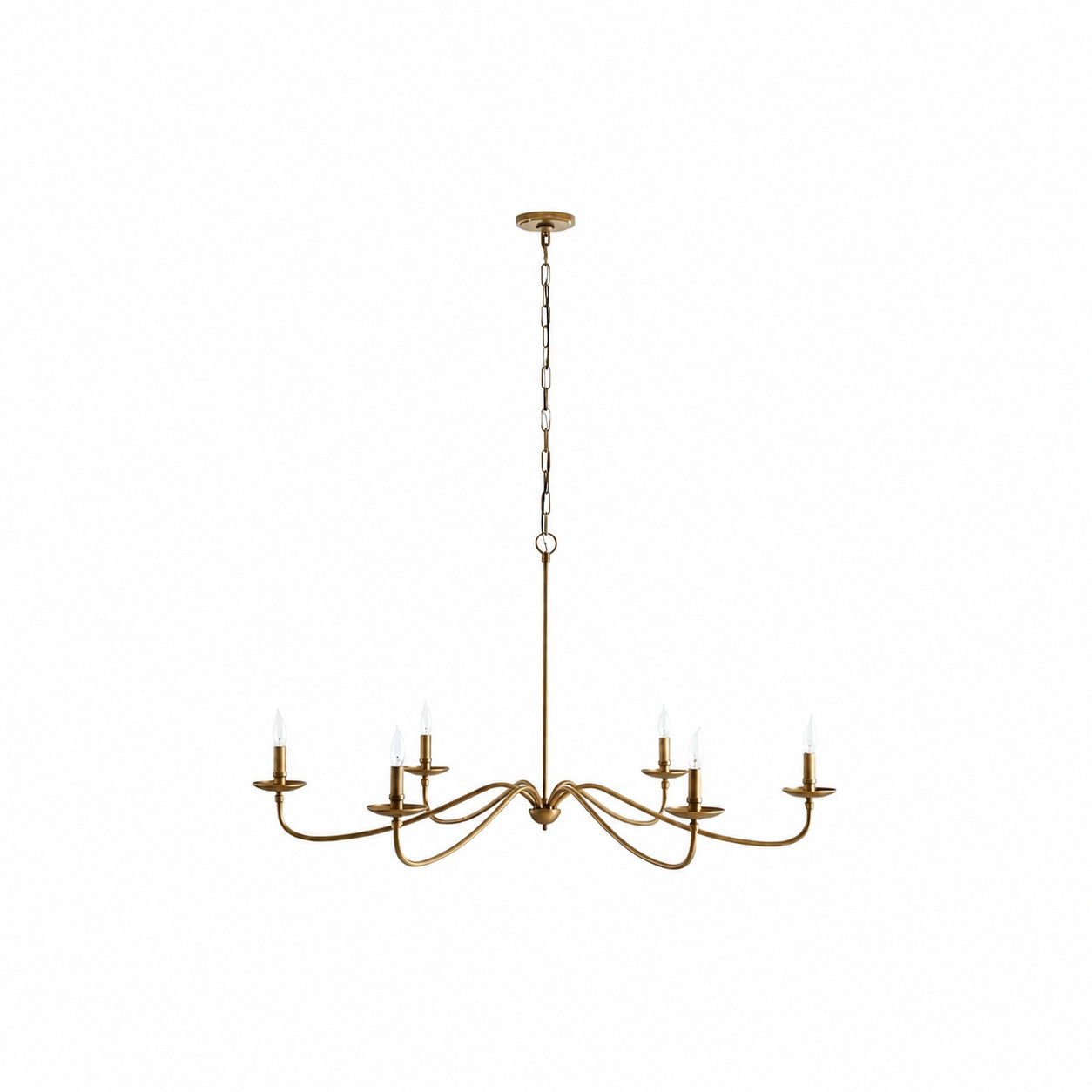 Reticula Open Iron Frame Chandelier - Indoor and Outdoor Hanging Light for Dining Room Living Room Entry