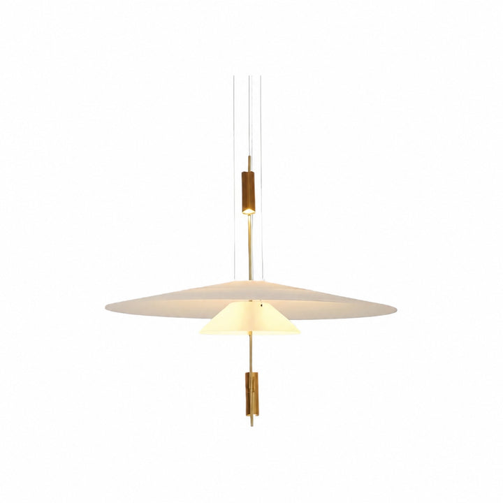 Plumeo Flamingo Multi Layered Pendant Light - Minimalist Light Fixture for Modern Living Rooms N54