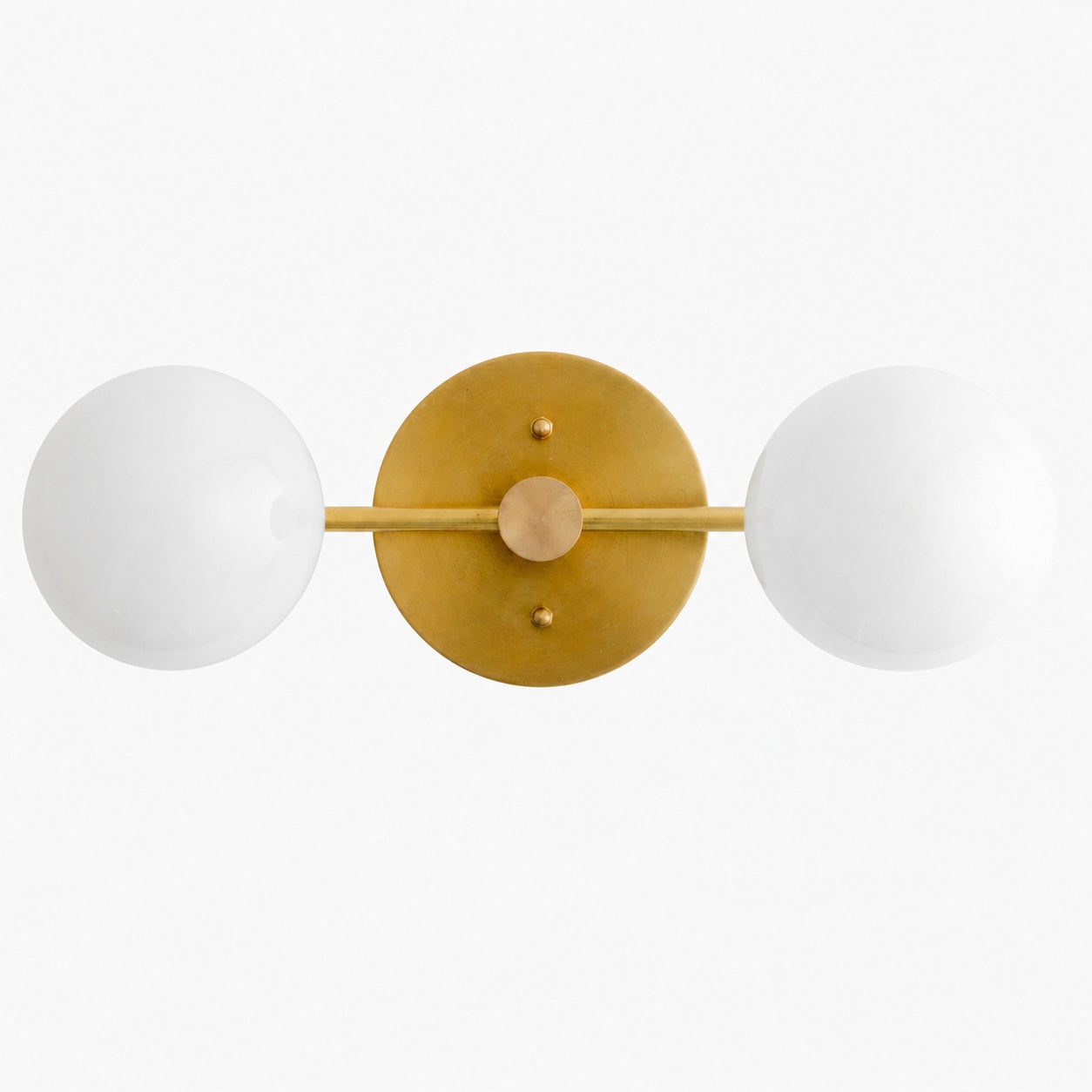 Glorica Glass Vanity Light - Modern Brass Wall Sconce for Bathroom Style