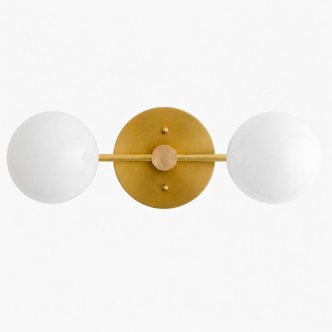 Glorica Glass Vanity Light - Modern Brass Wall Sconce for Bathroom Style
