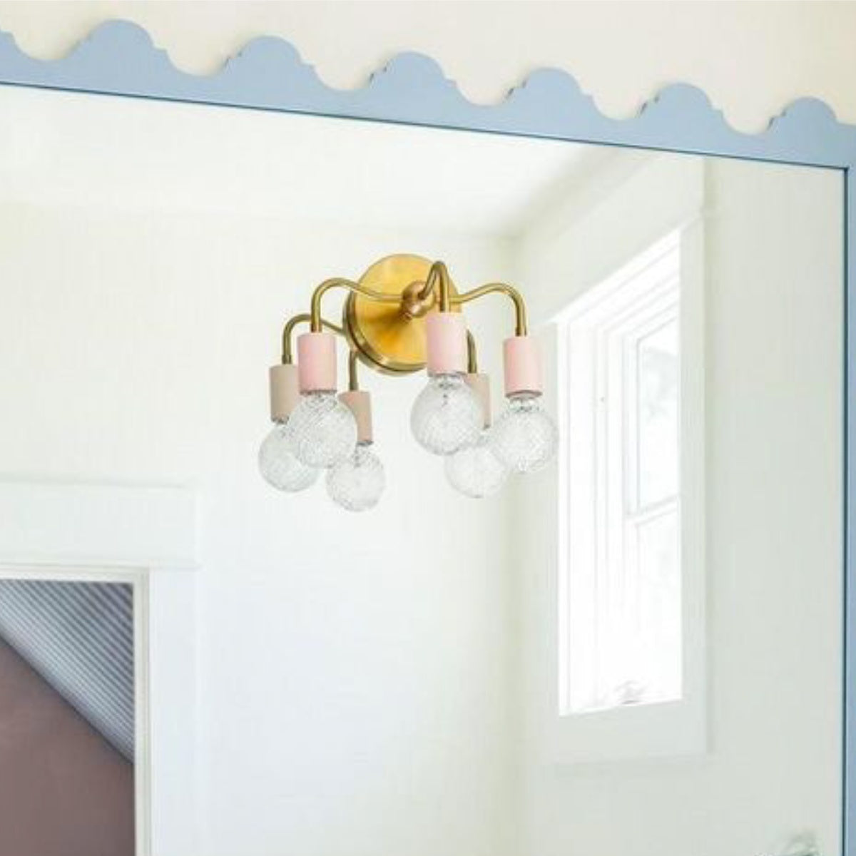 Vintage Style Elegant Three - Arm Metal Wall Sconce