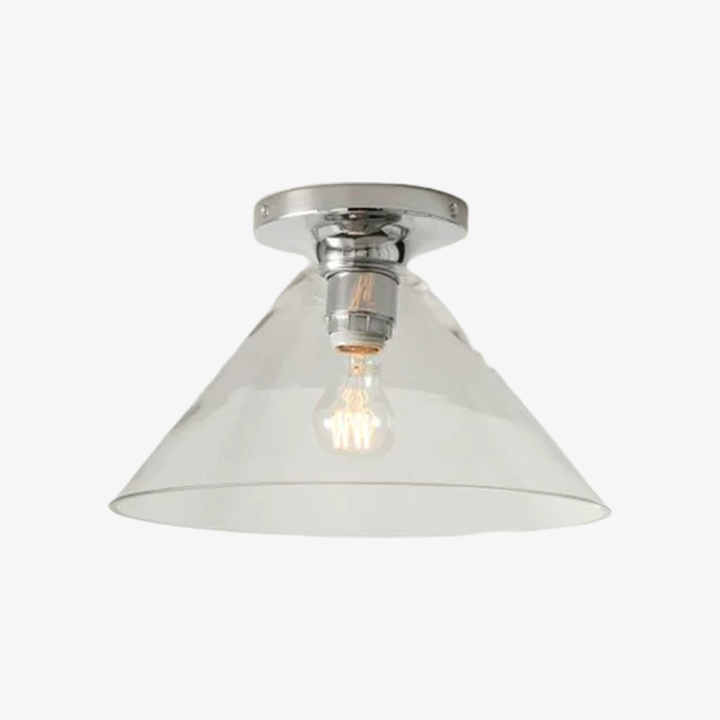 Conica Cone Flush Mount – Glass Ceiling Light for Modern Spaces