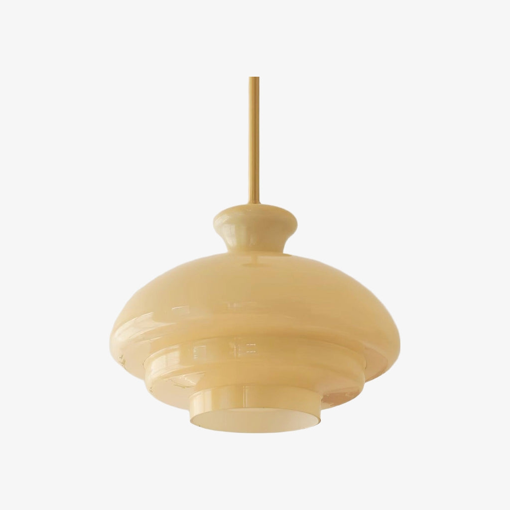 HaloVita Decorative Pendant Lamp - Minimalist Metal and Glass Pendant for Living Areas