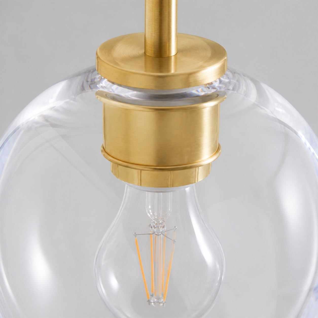 Selvion Sculptural Globe Pendant Light - Modern Glass Pendant Lamp - Sleek Design