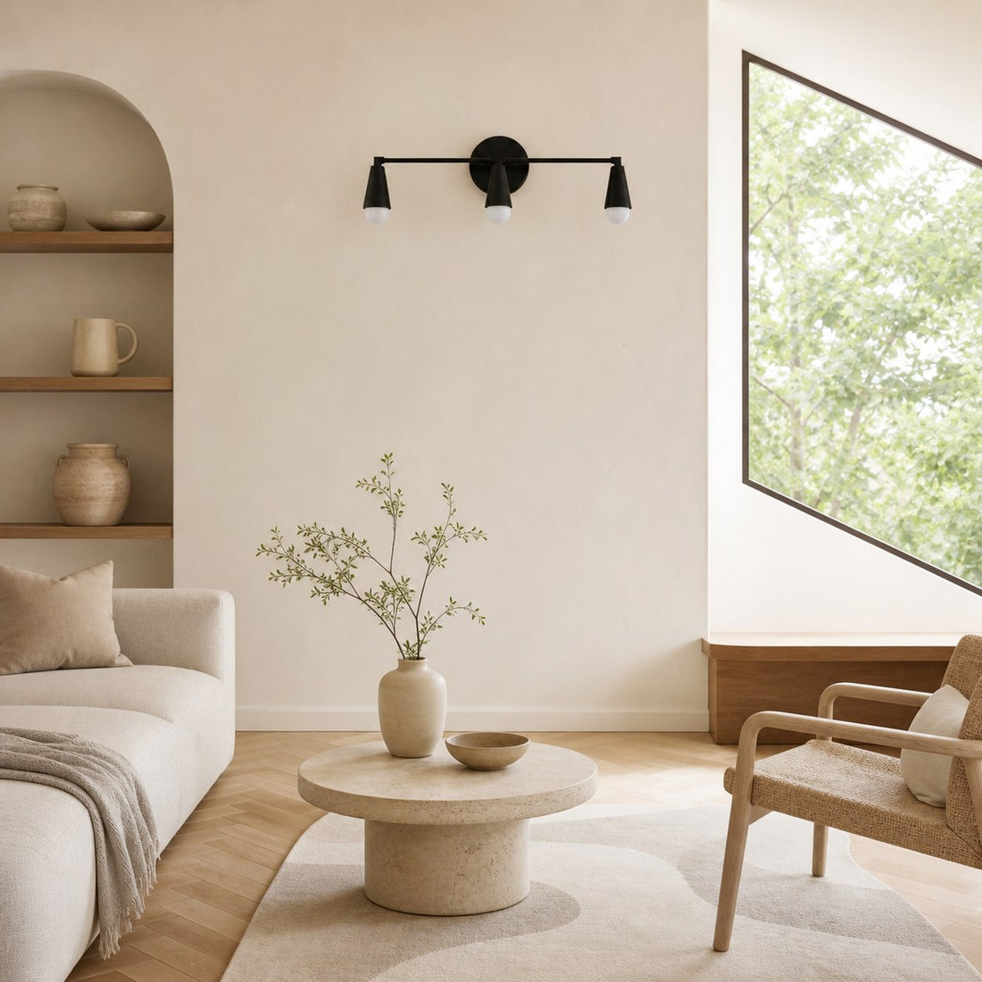 Pyralis Cone 3 Light Vanity Light - Modern Sconce