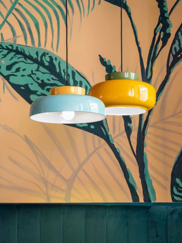 Fiesta Colorful Bowl Shaped Nordic Ceramic Pendant Lamp