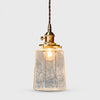 Japanese Vintage Crackle Glass Pendant Light