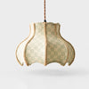 Sage floral sculptural fabric pendant light