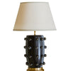 Retro Tapered Shade Ceramic Dot Table Lamp