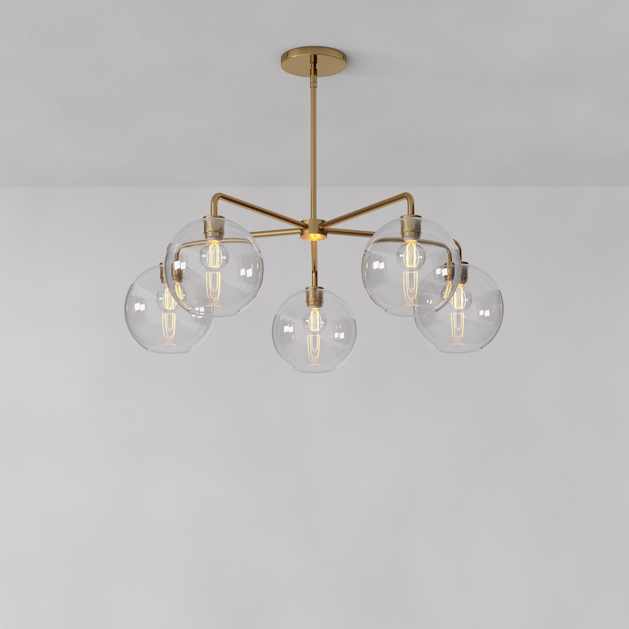 Selvion Contemporary Minimalist Chandelier – Soft Glow Porcelain Fixture for Dining & Hallway