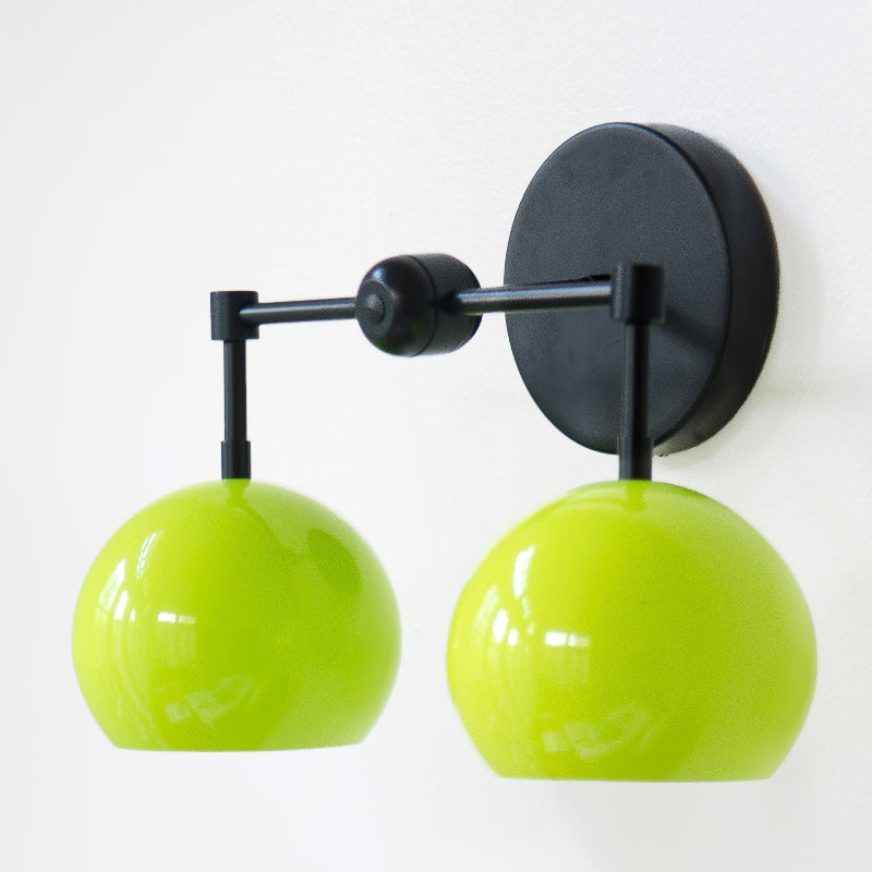 Spring Green Shades Sconce - Double Bubble Pop Vanity Wall Light