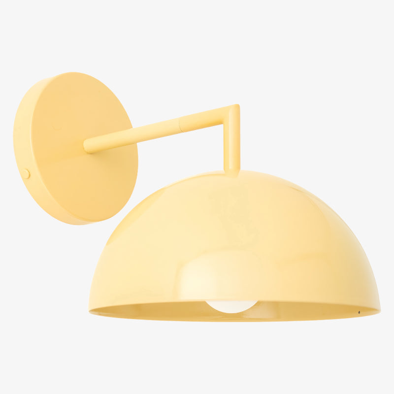 Metio Dome Shaped Minimalist Metal Design Wall Light – Ideal for Living Rooms and Bedrooms