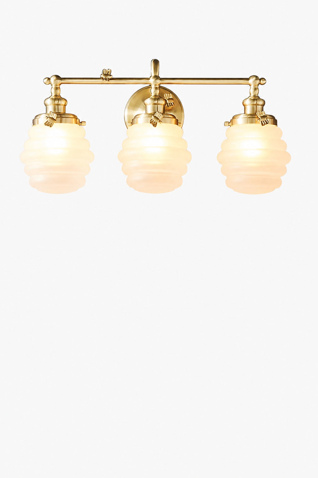 Capigia Glass Metal Vanity Wall Sconce - Modern Bathroom Light with Elegant Style