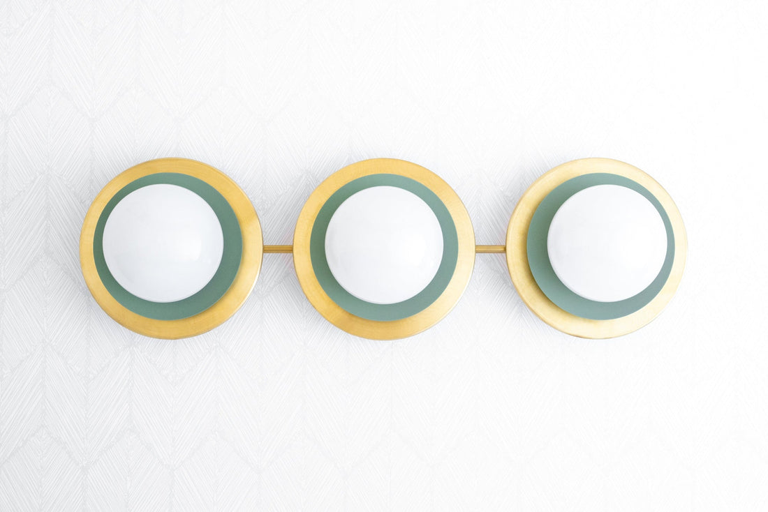 Artivo Layered Brass Globe Light – Versatile Opal Glass Ceiling or Wall Sconce for Stylish Spaces