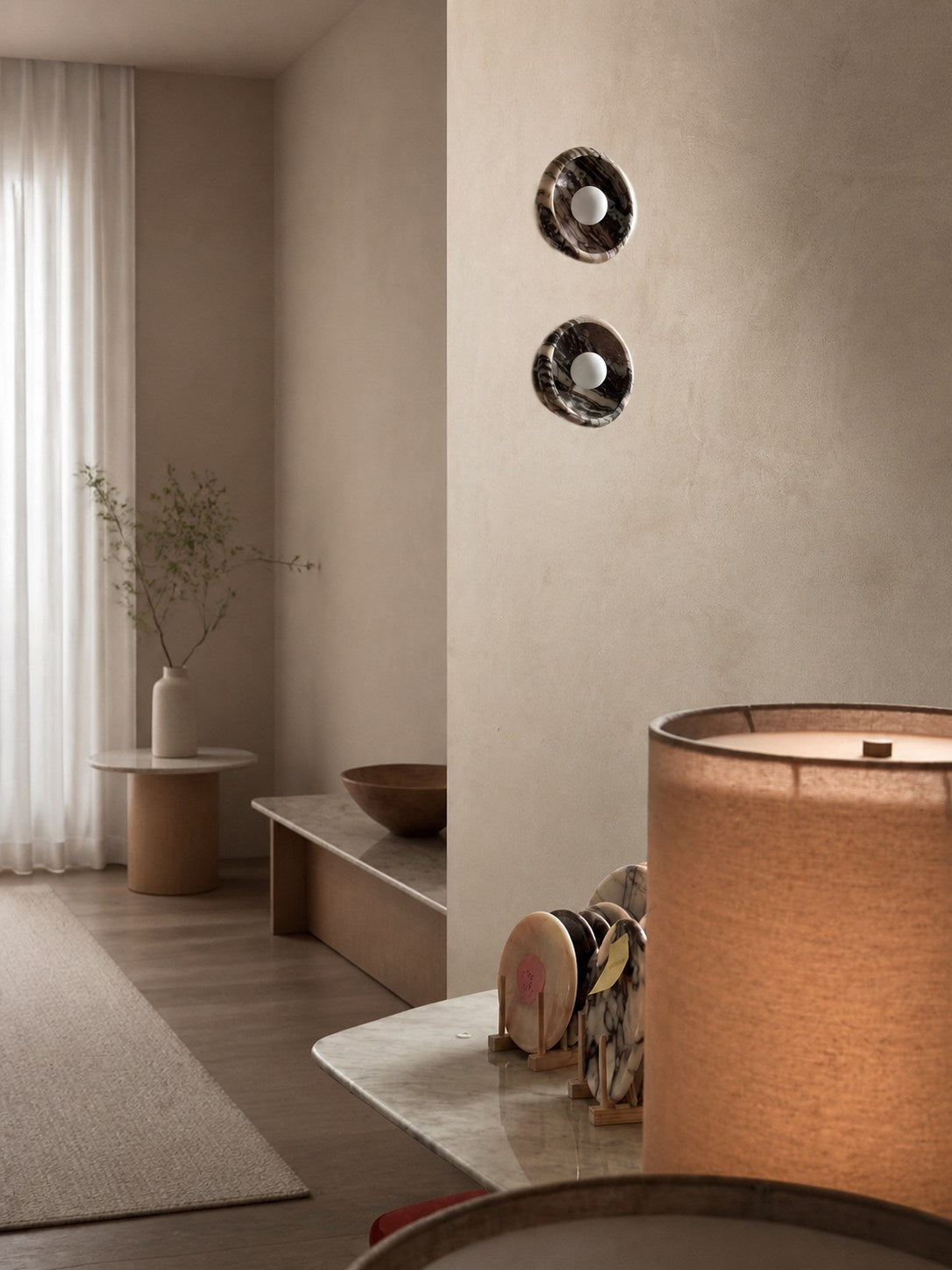 Piedra Marble Wall Lamp