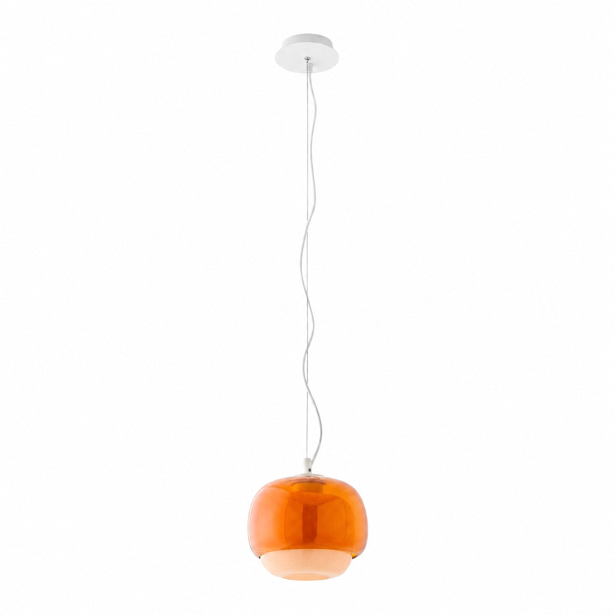 Clinco Modern Mushroom Pendant Light - Colored Glass Hanging Light