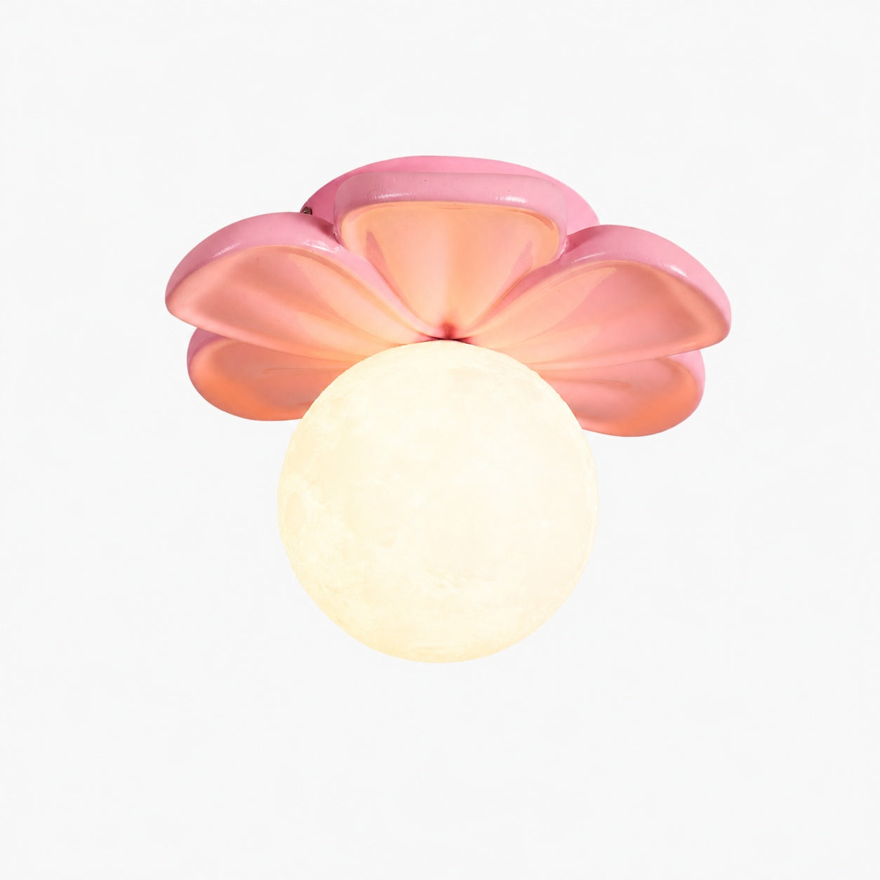 Cream Bloom Flower Ceiling Lamp