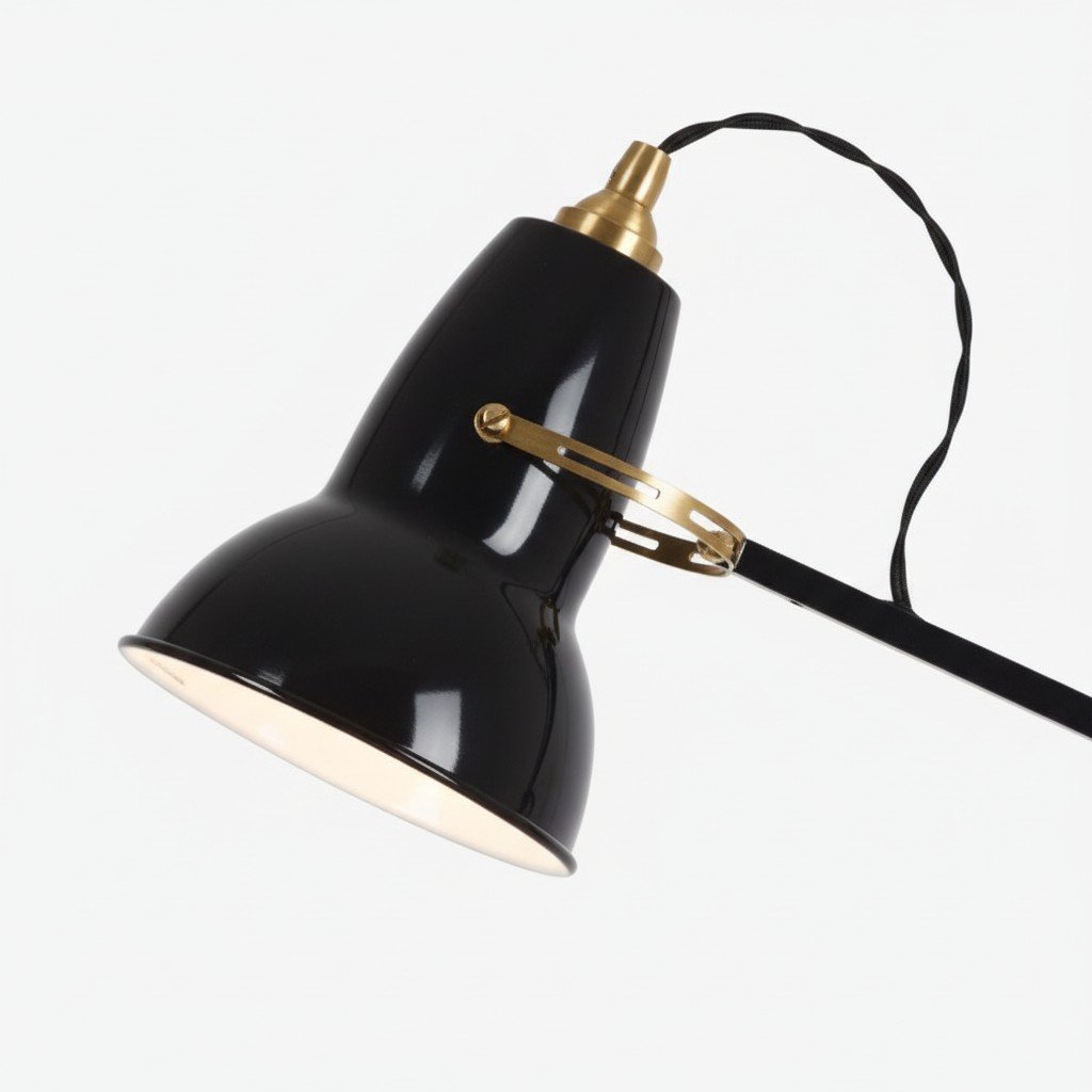 Original 1227 Sleek Adjustable Arm Wall Lamp with Aluminium Shade for Living Space