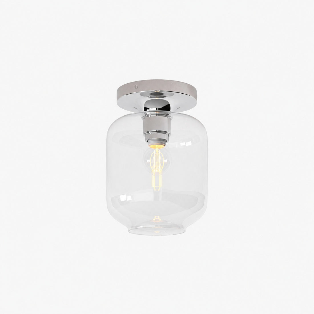 Lumivelle Sculptural Flush Mount Light – Modern Glass Ceiling Lamp