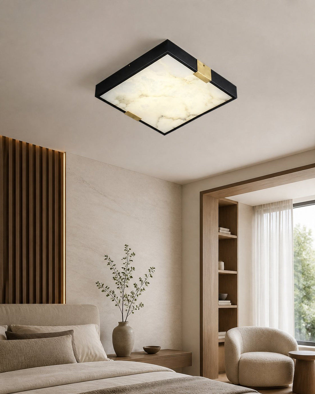 Lucien Alabaster Ceiling Light