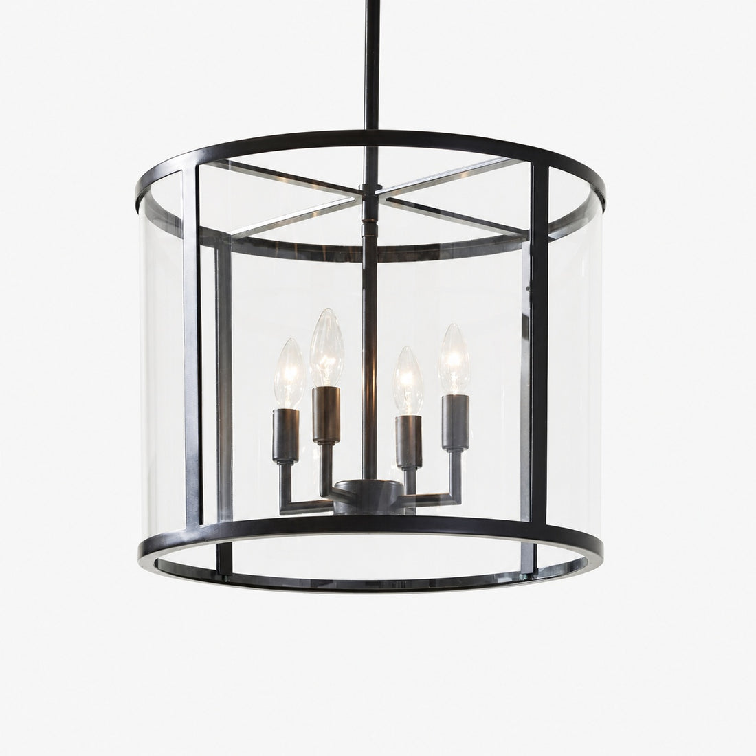 Ferrix Modern Outdoor Lantern Iron Pendant Lamp - Industial Glass Lighting Design