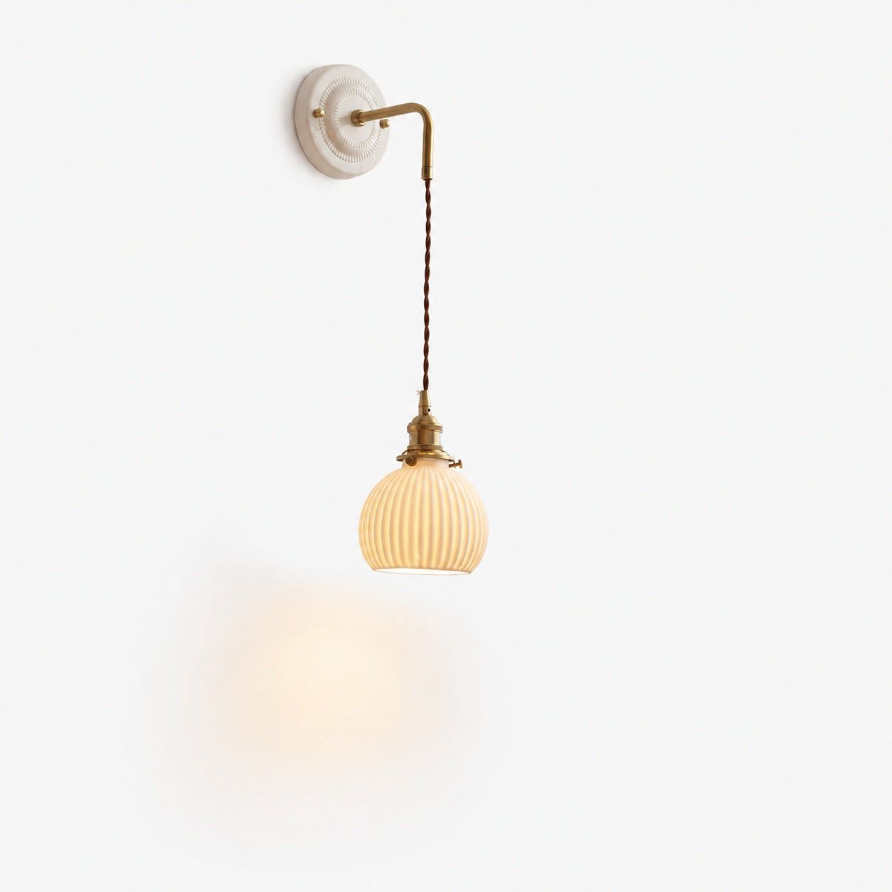 Decorative Ceramic plate Wall Sconce