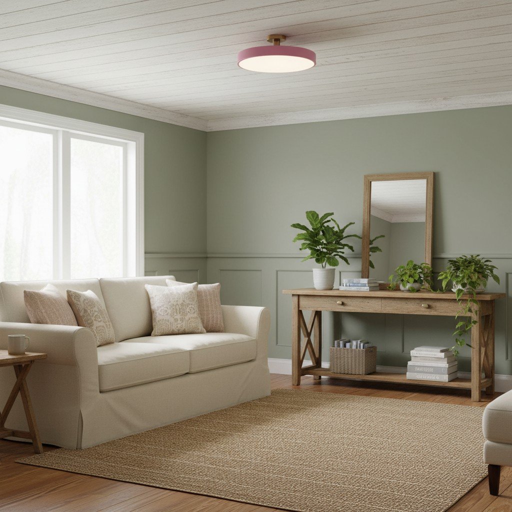 Ceilivon Ceiling Light Wide Diffuser Flush Mount Ceiling Light - Modern Style for Living Room