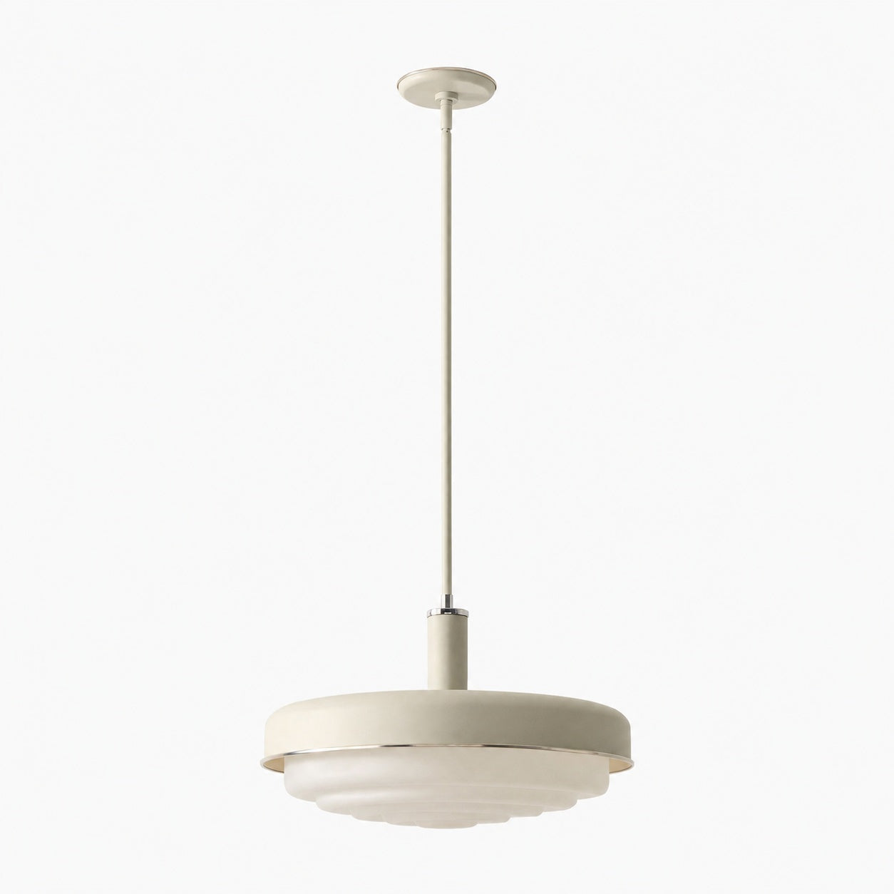 Rolvona Glass Pendant Light - Vintage Inspired Retro Style with Modern Elegance