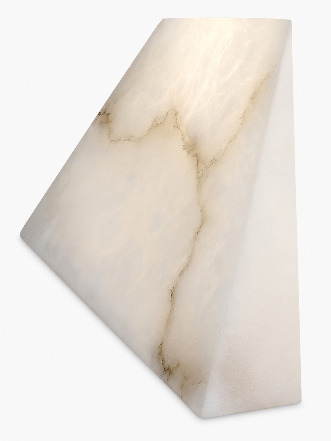 Alabaster Pyramid Table Lamp