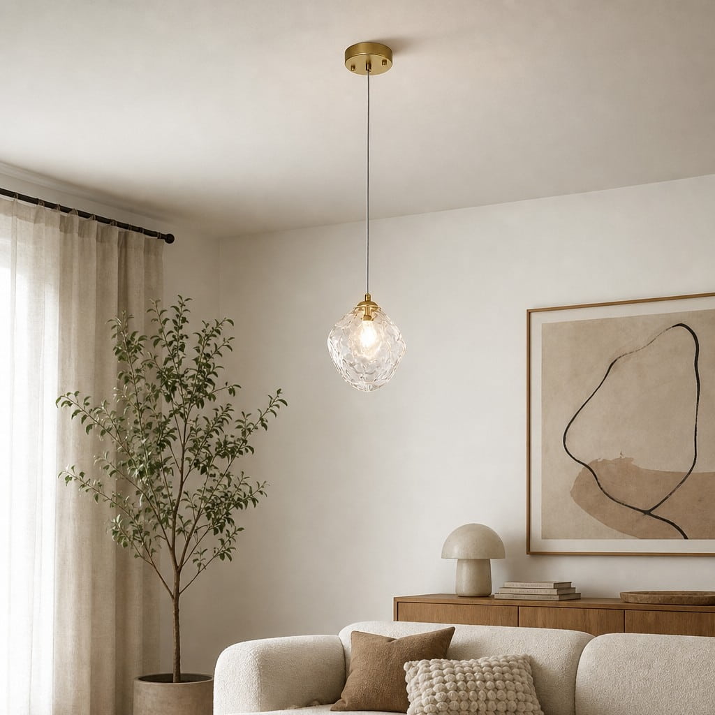 Ice Glass Pendant Light