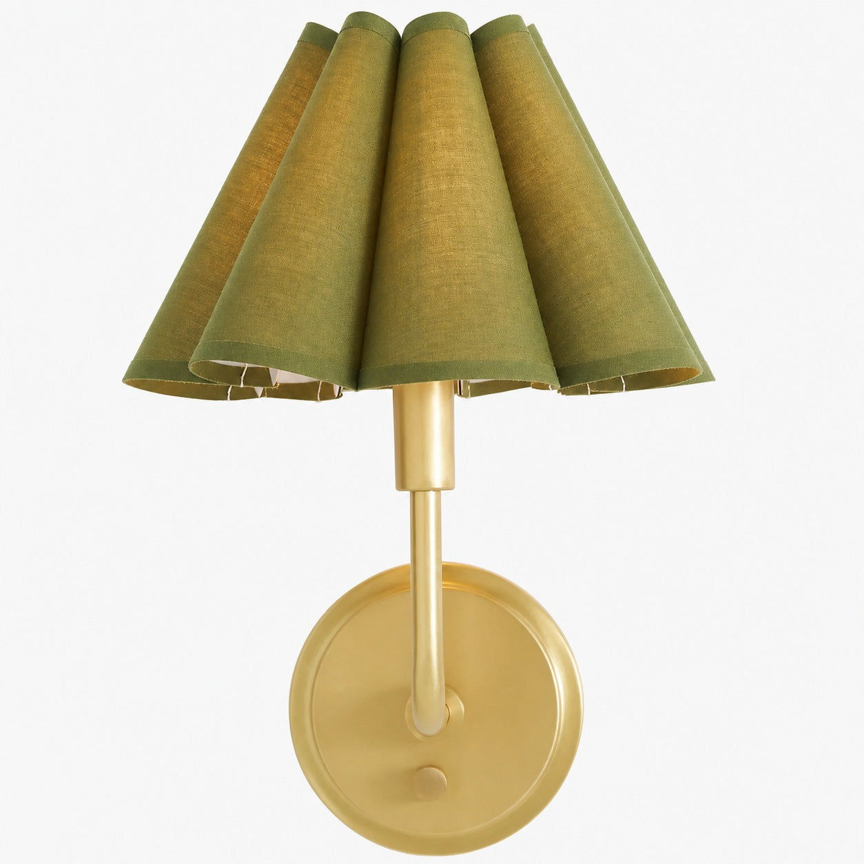 Capirise Scalloped Wall Sconce Light - Metal Bedroom & Hallway Lighting Fixture