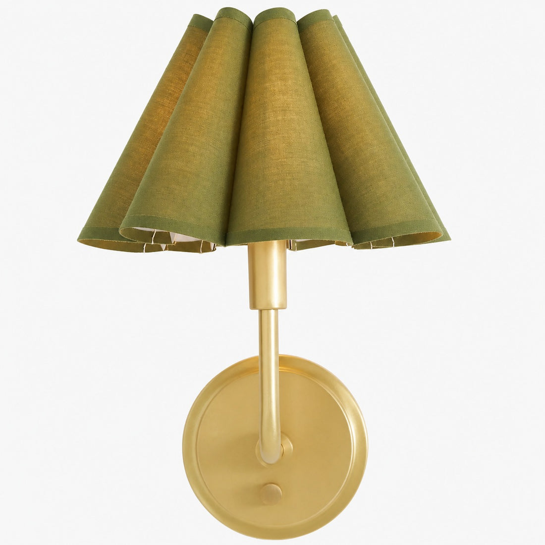 Capirise Scalloped Wall Sconce Light - Metal Bedroom & Hallway Lighting Fixture