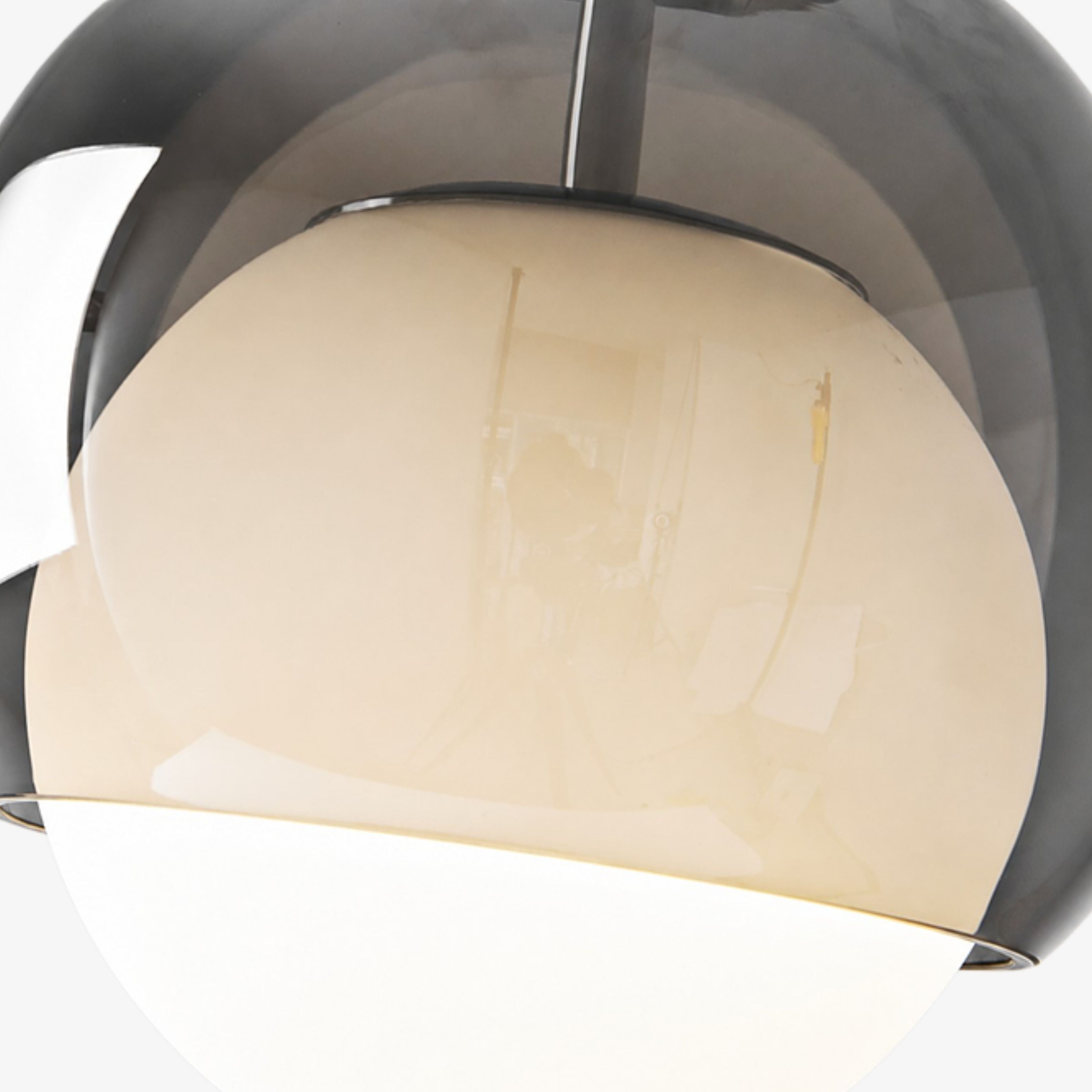 Luma Collection Orb Glass Modern Pendant Light for Living Room