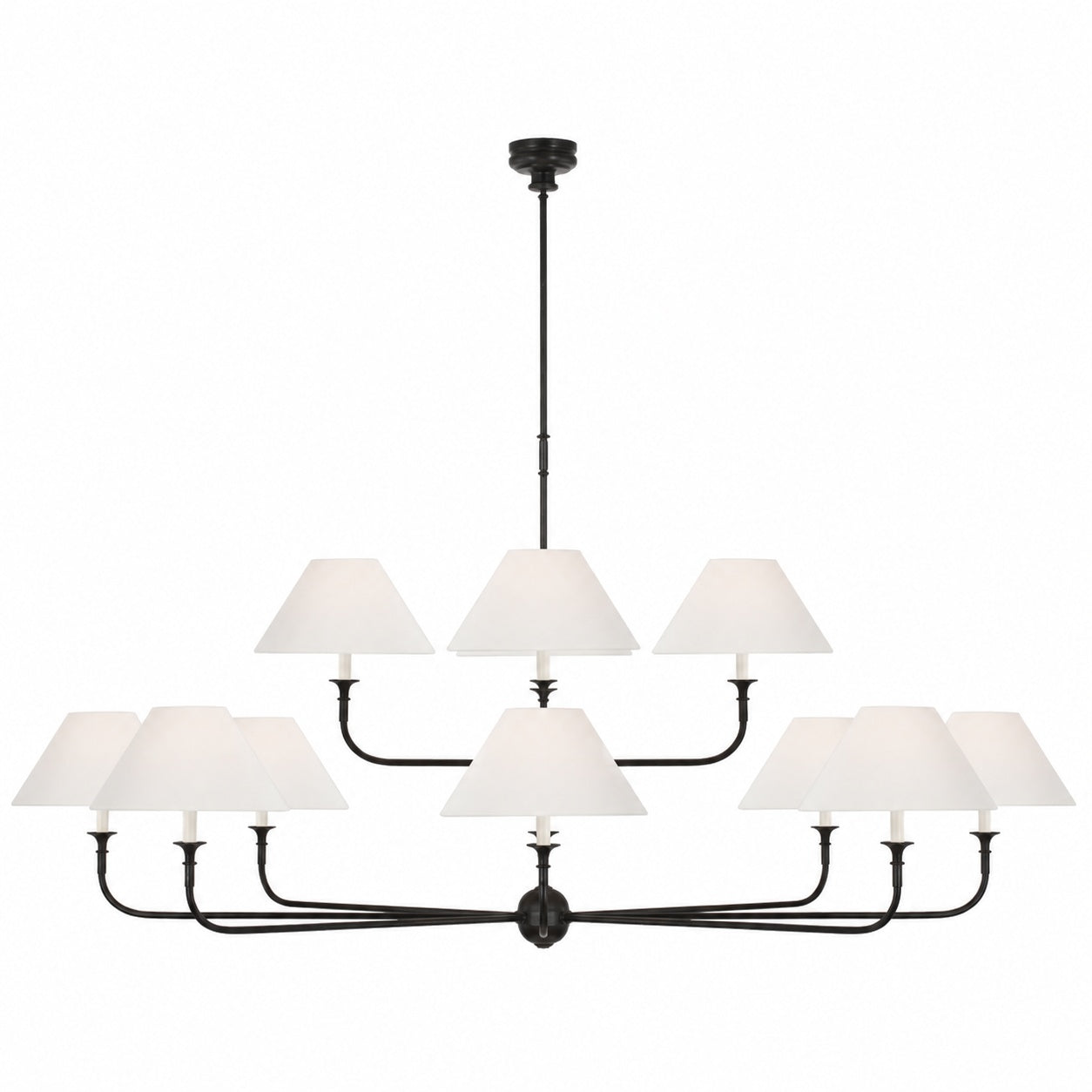 Piaf Grande Modern Industrial Metal Chandelier