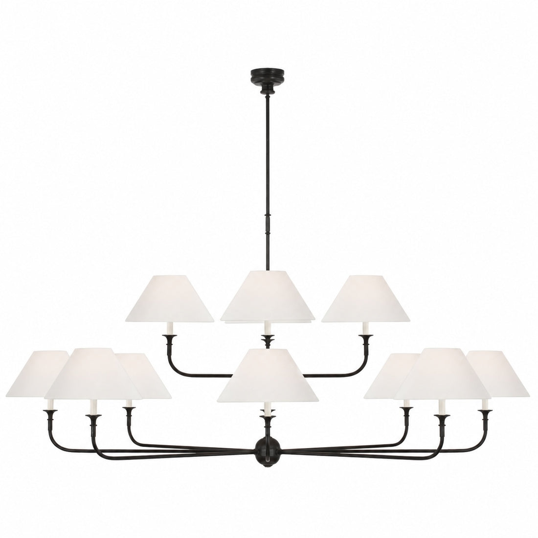 Piaf Grande Modern Industrial Metal Chandelier
