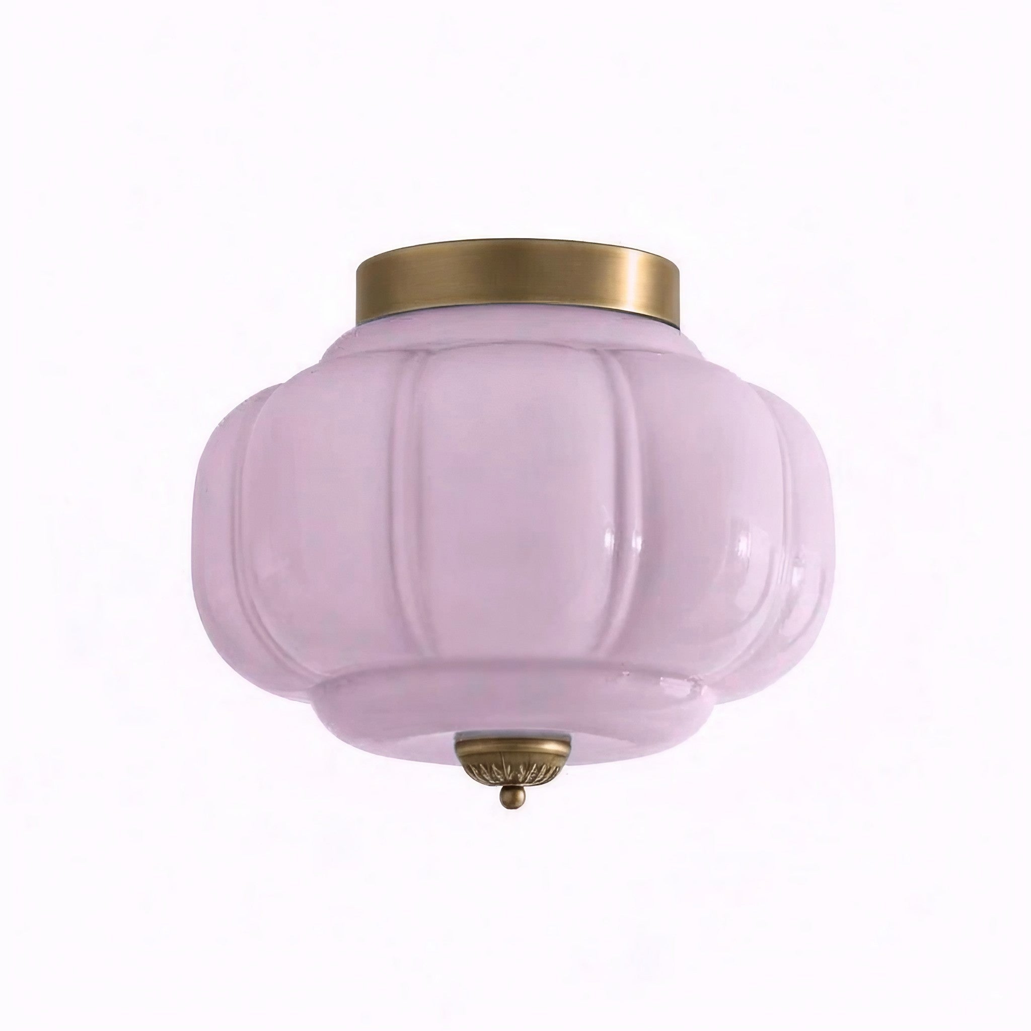 Vintage Eloise Milk Glass Flush Mount Ceiling Light - Vintage Charm Soft Glow