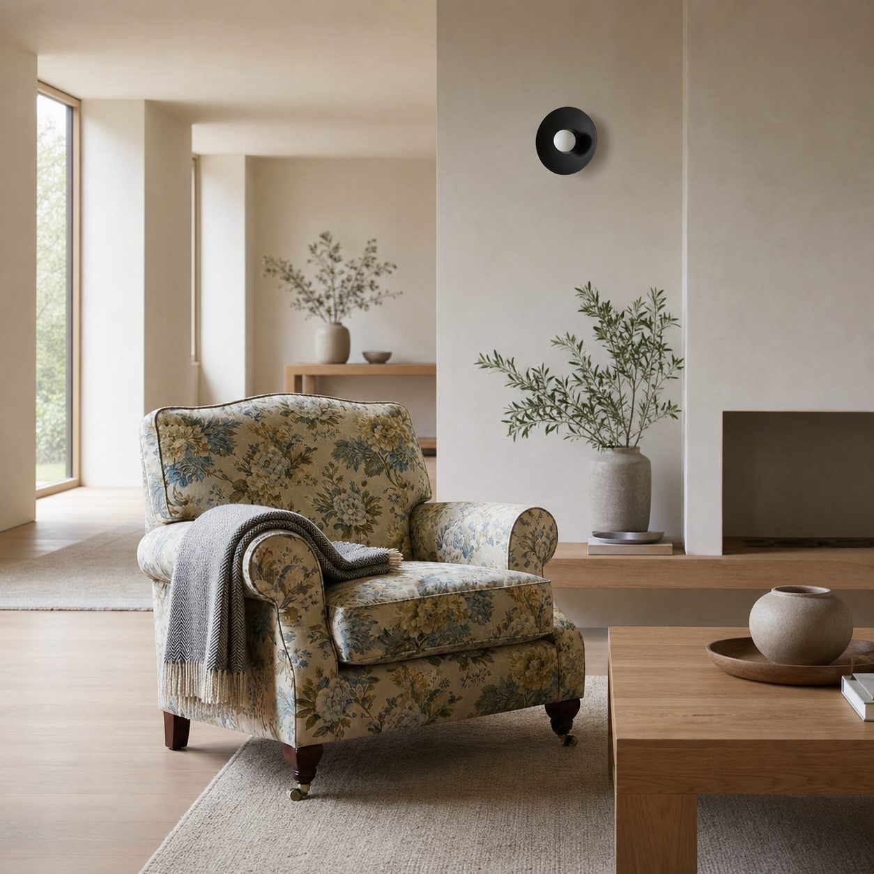 Radiro Globe Brass and Black Wall Light - Minimalist Scandinavian Sconce