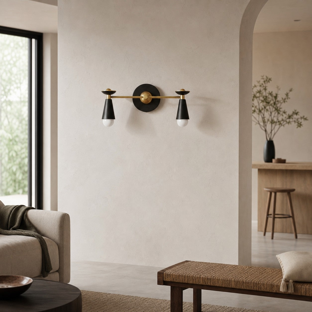 Pyralis Cone Modern Art Deco Lighting - Vintage Style Vanity Sconce Light