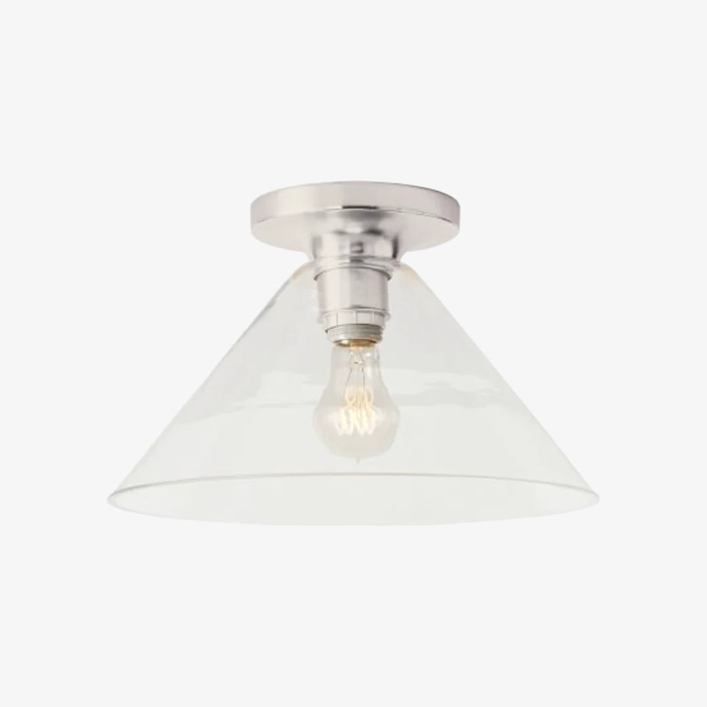 Conica Cone Flush Mount – Glass Ceiling Light for Modern Spaces