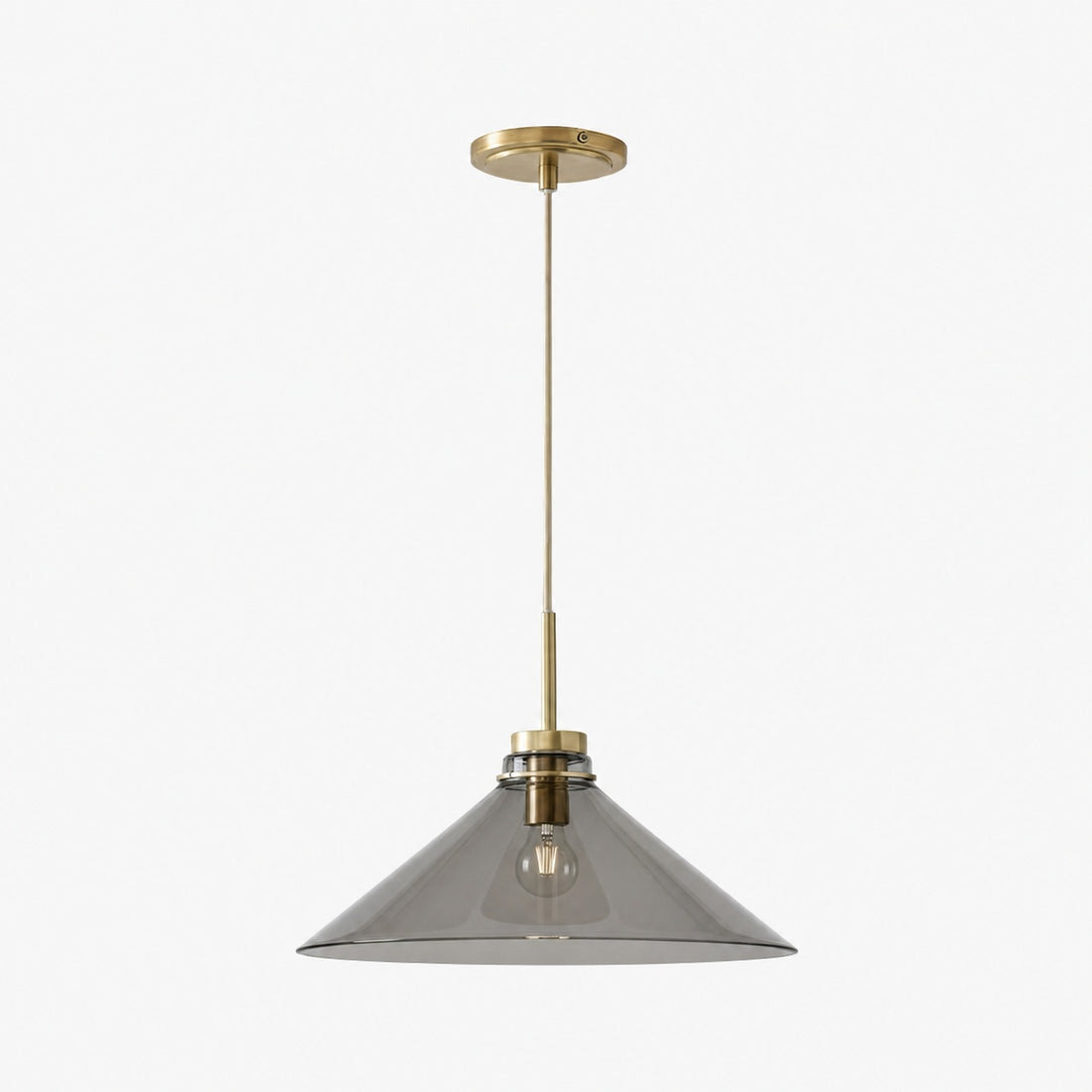 Aurenza Modern Farmhouse Pendant Light - Adjustable Shade for Warm Ambiance