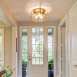 Load image into Gallery viewer, Modern Drum Water Ripple Ceiling Light - Glass Flush Mount Light
