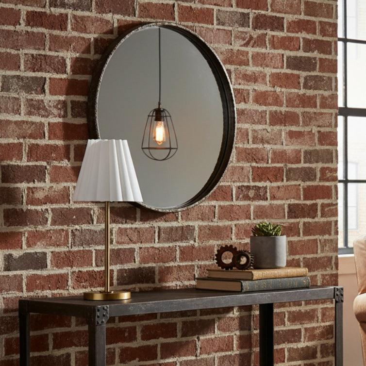 Ruffmeto Transitional Slim Table Lamp – Sculptural Shade Lighting for Living Room or Bedroom