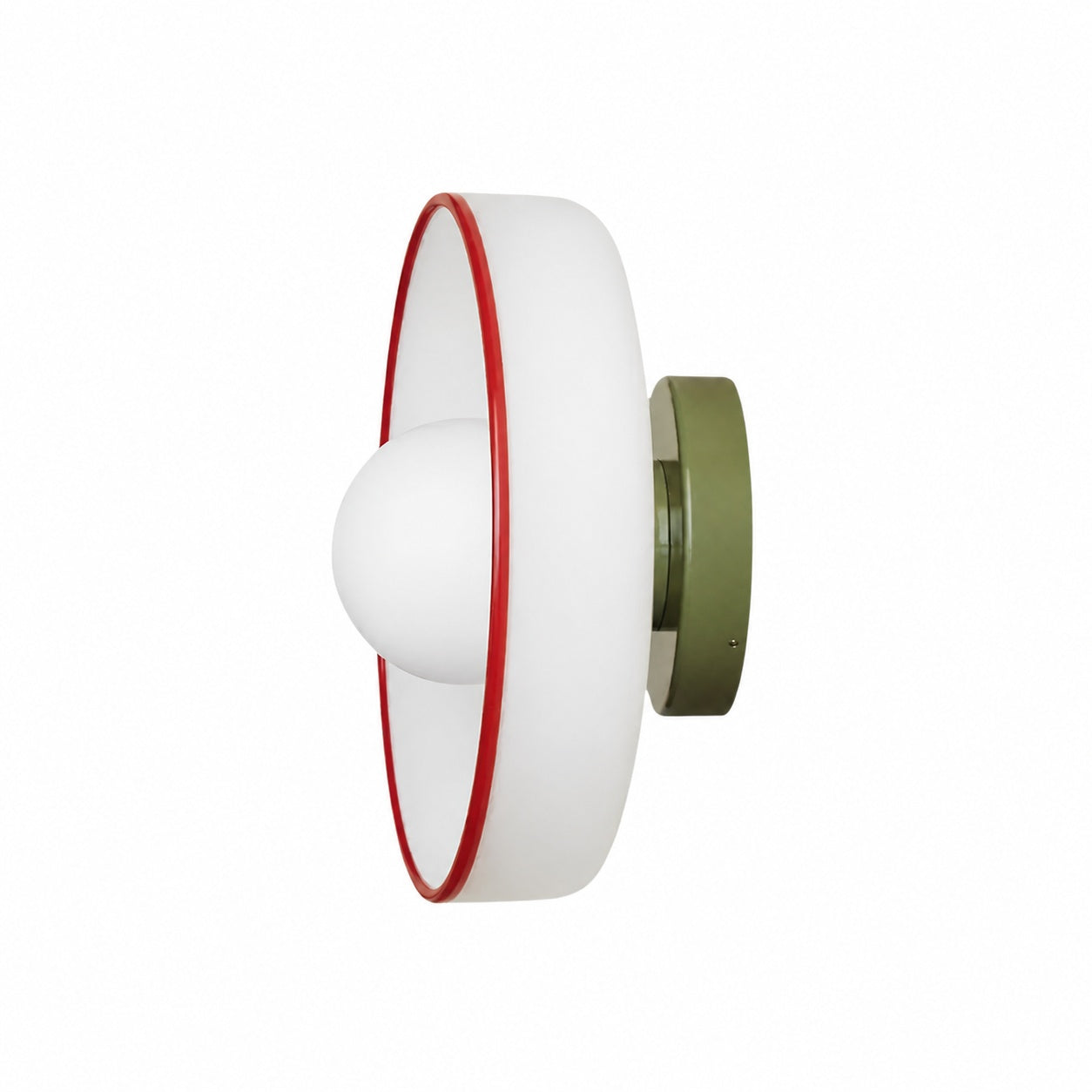 Kalo Wall Ceiling Light - Blown Glass Disc Orb Flush Mount Sconce