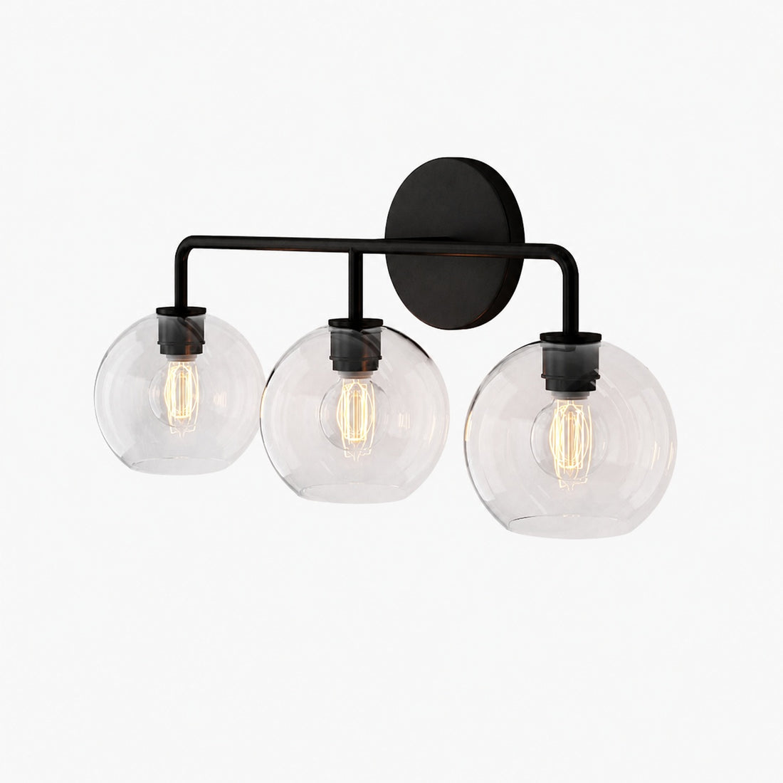 Selvion Artistic Globe Sconce Light - Handcrafted Glass Sculptural Wall Fixture