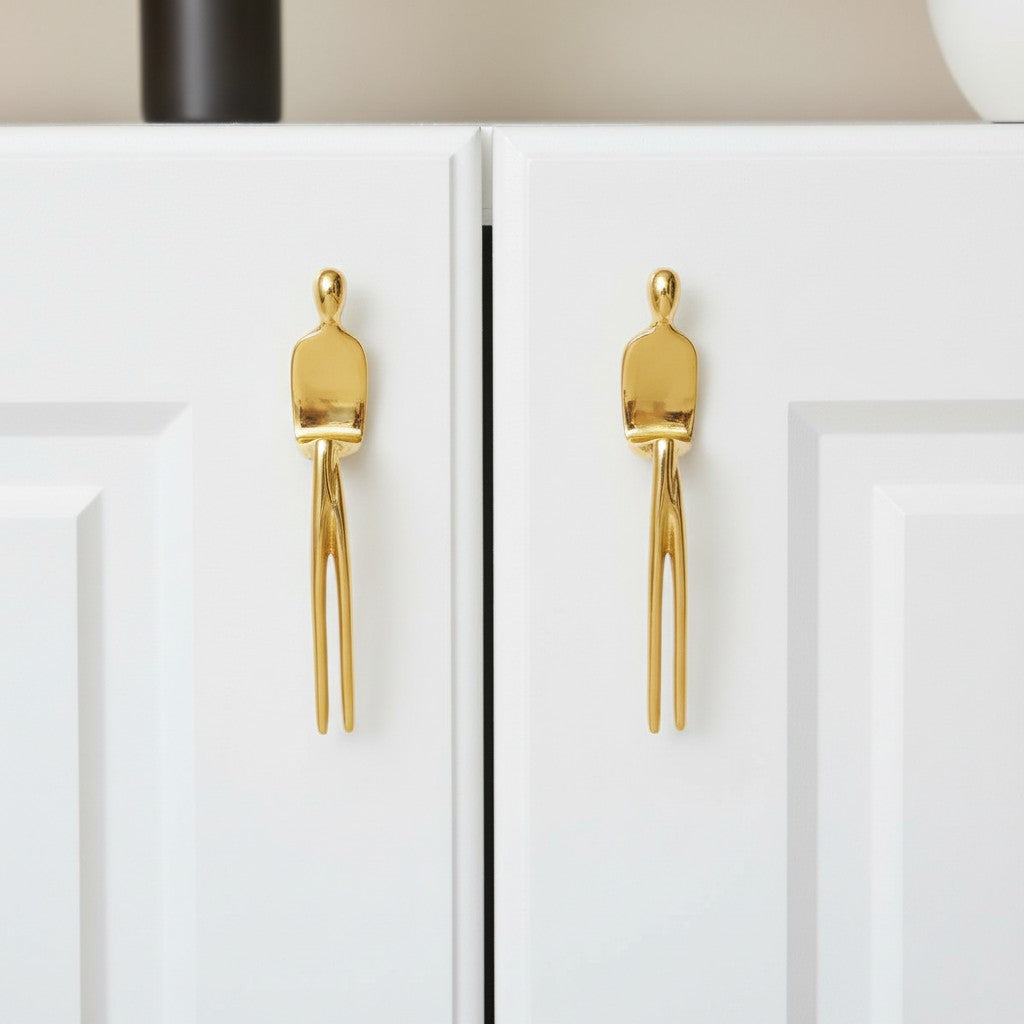 Verlitho Artful Minimalist Cabinet Handle Pull - Closet Doors Handle