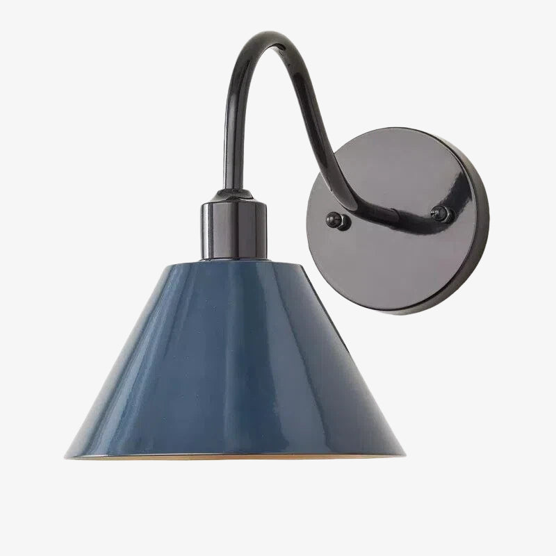 Narix Tapered Metal Wall Sconce - Clean Industrial Design in Contemporary Style for Bedroom and Lounge