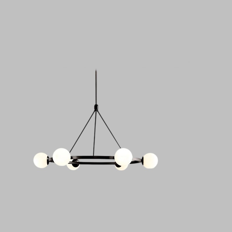 Brelia Elegant Modern Globe Chandelier - Multi Heads Light Fixture for Residential and Commercial Spaces