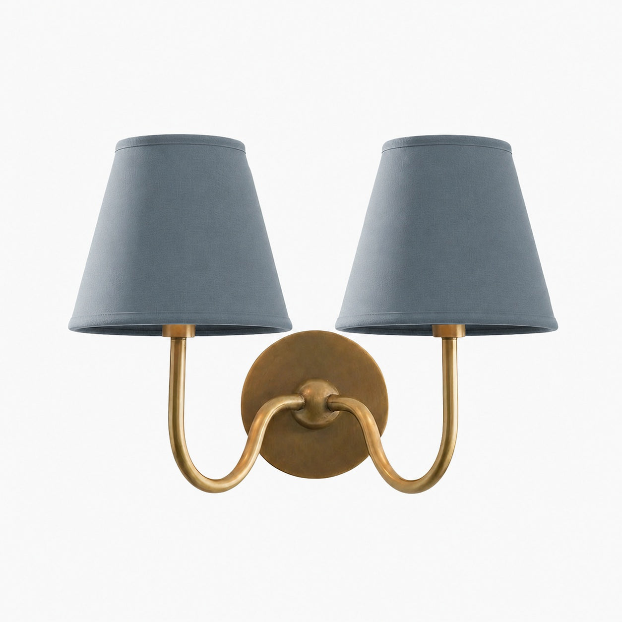 Luvora Vintage Pleated Shade Wall Lamp - Modern Brass Linen Wall Lighting