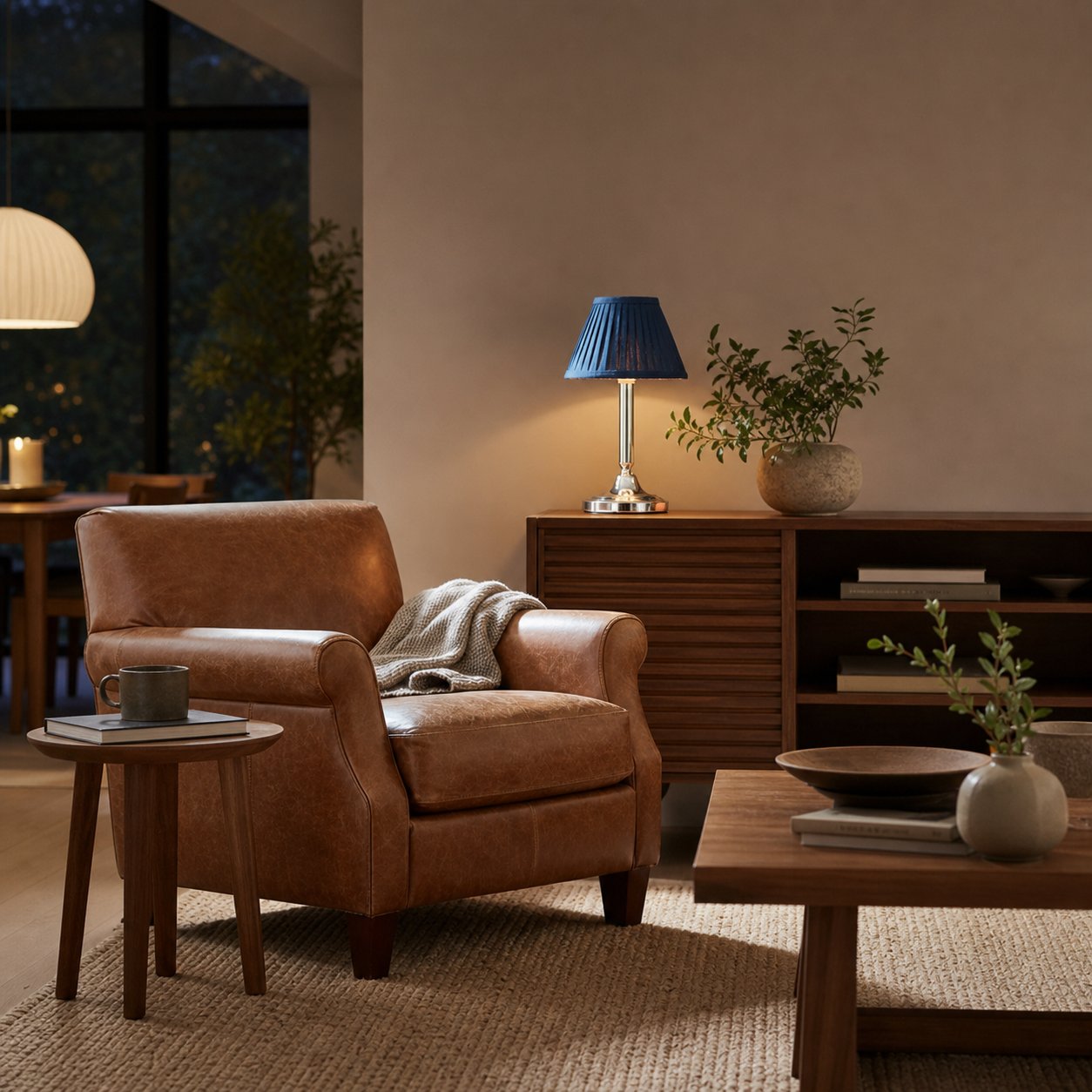 Trova Wireless Table Lamp with Sculptural Silhouette - Modern Portable Lighting for Living Rooms and Bedrooms