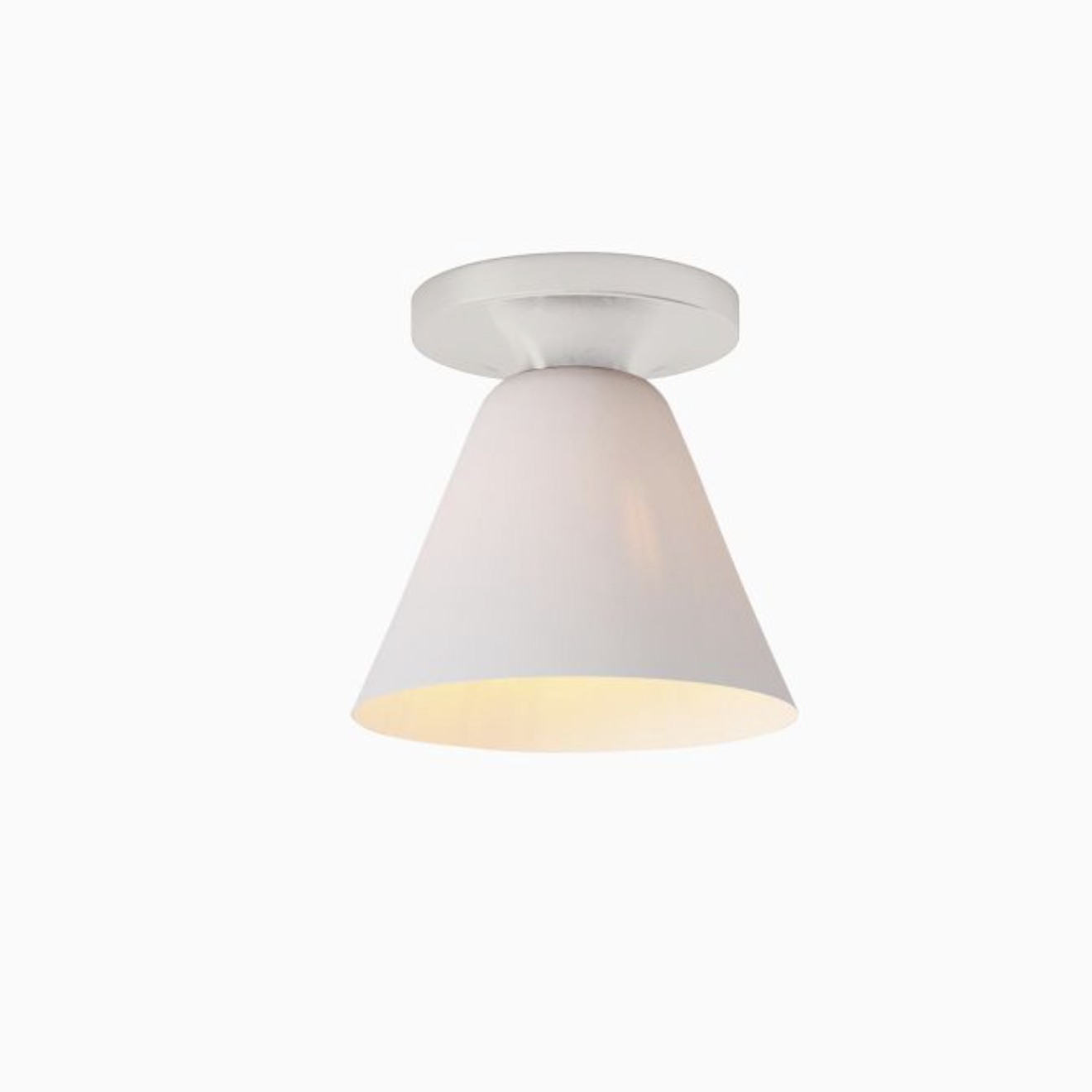 Conica Cone Flush Mount – Glass Ceiling Light for Modern Spaces